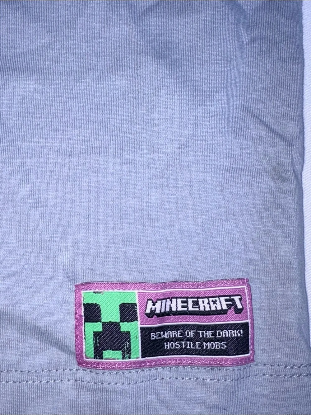 Zara x Minecraft cotton boys Graphic Tee Light Blue age 9 - 10 new with tags
